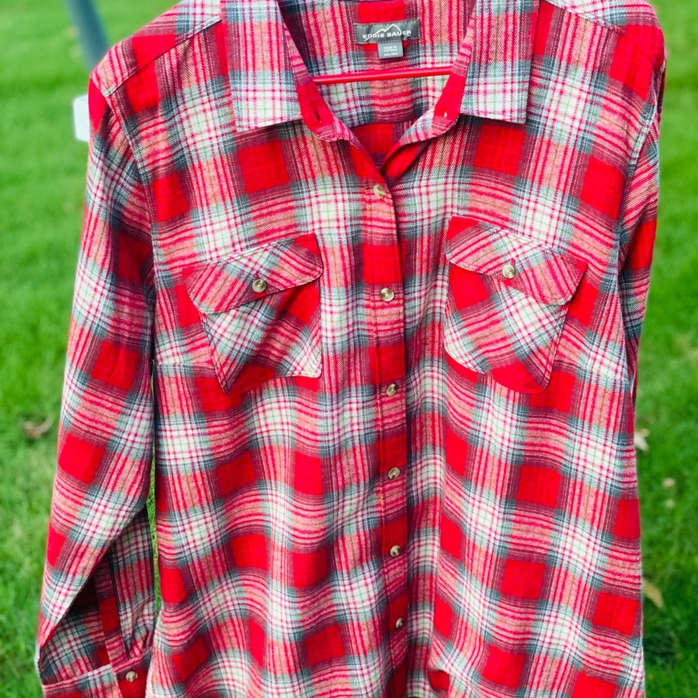 Like New Eddie Bauer Flannel shirt